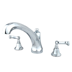 KS4321FL Two-Handle 3-Hole Deck Mount Roman Tub Faucet, Polished Chrome