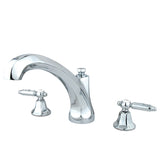 Georgian KS4321GL Two-Handle 3-Hole Deck Mount Roman Tub Faucet, Polished Chrome