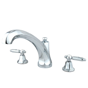 Georgian KS4321GL Two-Handle 3-Hole Deck Mount Roman Tub Faucet, Polished Chrome
