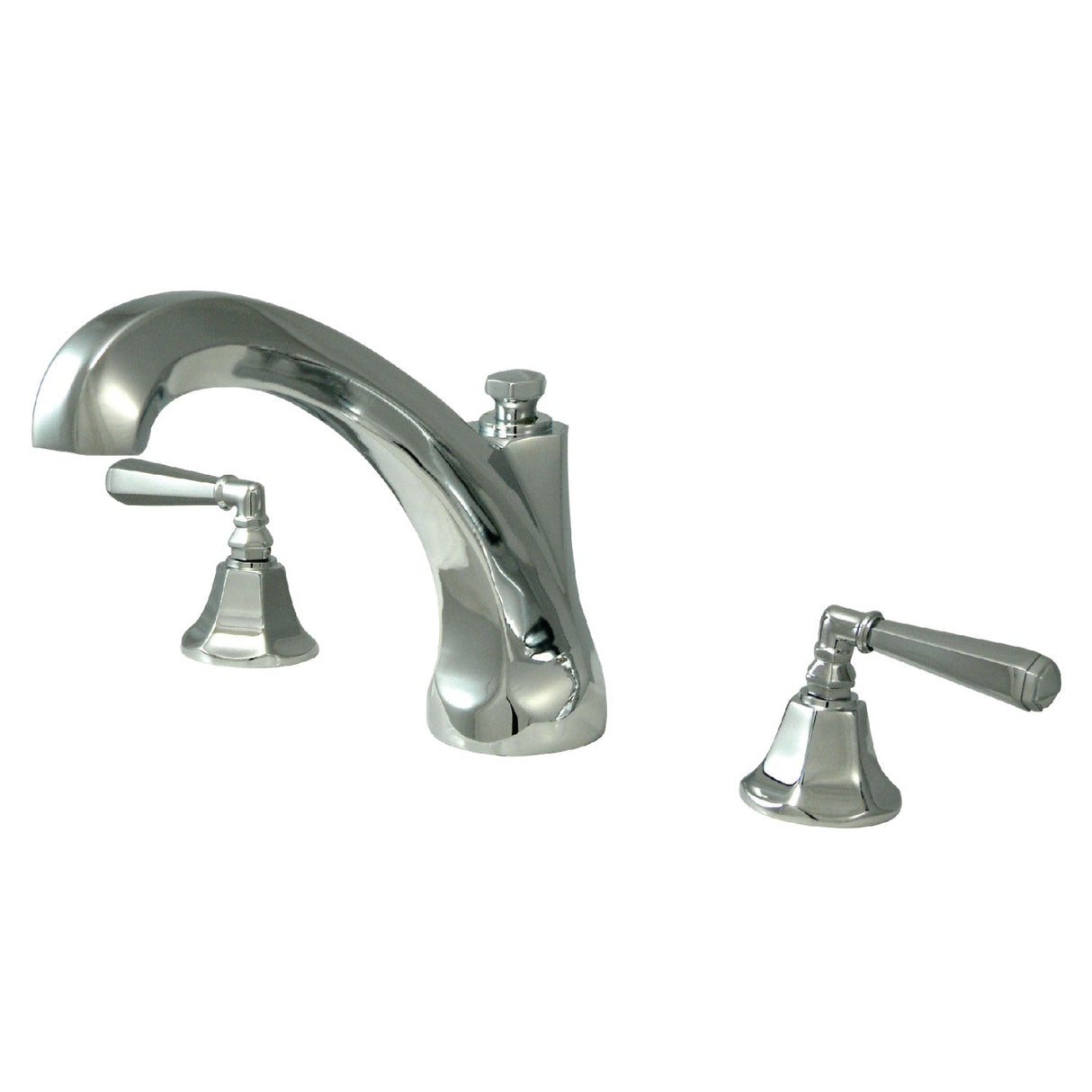 Roman KS4321HL Two-Handle 3-Hole Deck Mount Roman Tub Faucet, Polished Chrome