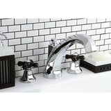 Duchess KS4321PKX Two-Handle 3-Hole Deck Mount Roman Tub Faucet, Polished Chrome