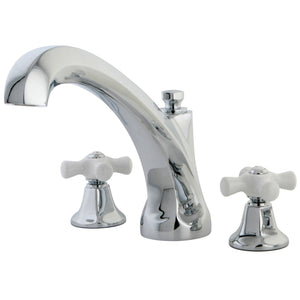 Metropolitan KS4321PX Two-Handle 3-Hole Deck Mount Roman Tub Faucet, Polished Chrome