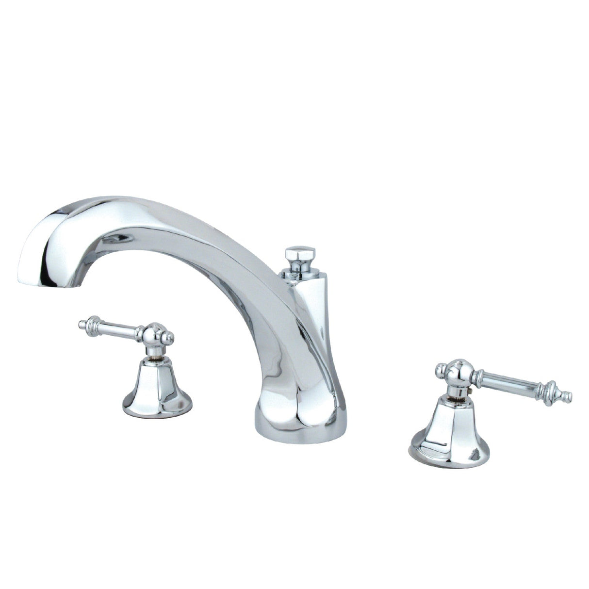 Metropolitan KS4321TL Two-Handle 3-Hole Deck Mount Roman Tub Faucet, Polished Chrome
