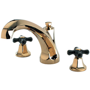 Duchess KS4322PKX Two-Handle 3-Hole Deck Mount Roman Tub Faucet, Polished Brass