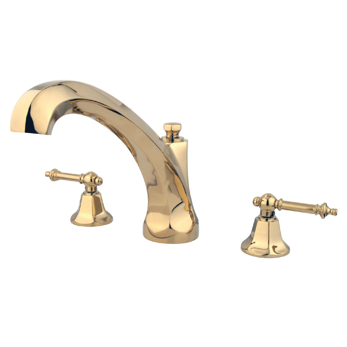 Metropolitan KS4322TL Two-Handle 3-Hole Deck Mount Roman Tub Faucet, Polished Brass