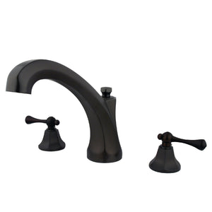 Vintage KS4325BL Two-Handle 3-Hole Deck Mount Roman Tub Faucet, Oil Rubbed Bronze