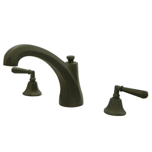 Roman KS4325HL Two-Handle 3-Hole Deck Mount Roman Tub Faucet, Oil Rubbed Bronze