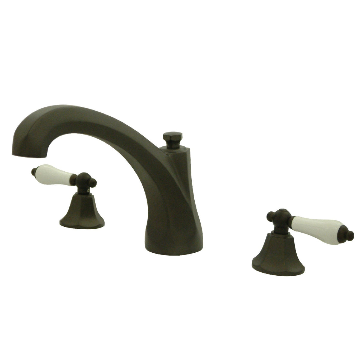 Metropolitan KS4325PL Two-Handle 3-Hole Deck Mount Roman Tub Faucet, Oil Rubbed Bronze