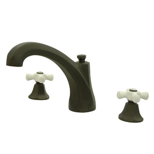 Metropolitan KS4325PX Two-Handle 3-Hole Deck Mount Roman Tub Faucet, Oil Rubbed Bronze
