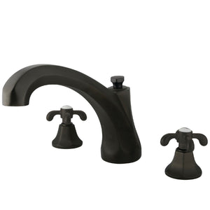 Vintage KS4325TX Two-Handle 3-Hole Deck Mount Roman Tub Faucet, Oil Rubbed Bronze