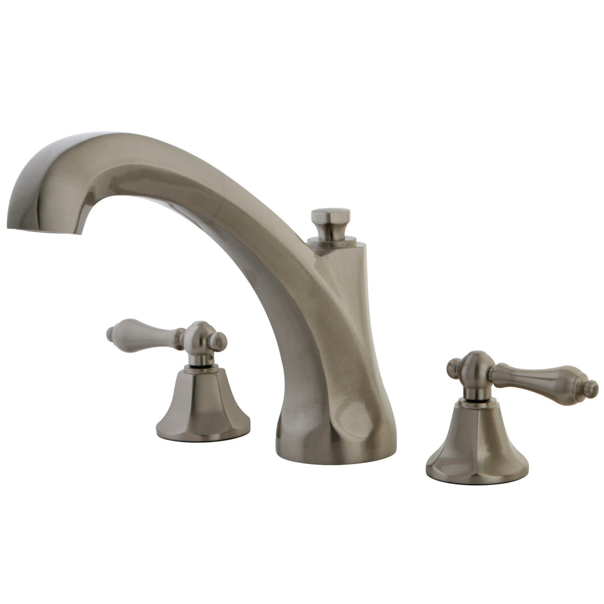 Metropolitan KS4328AL Two-Handle 3-Hole Deck Mount Roman Tub Faucet, Brushed Nickel