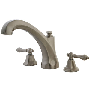 Metropolitan KS4328AL Two-Handle 3-Hole Deck Mount Roman Tub Faucet, Brushed Nickel