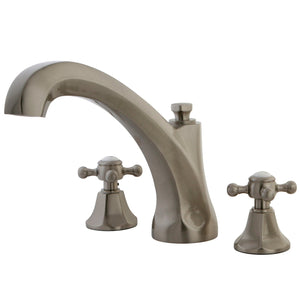 Metropolitan KS4328BX Two-Handle 3-Hole Deck Mount Roman Tub Faucet, Brushed Nickel