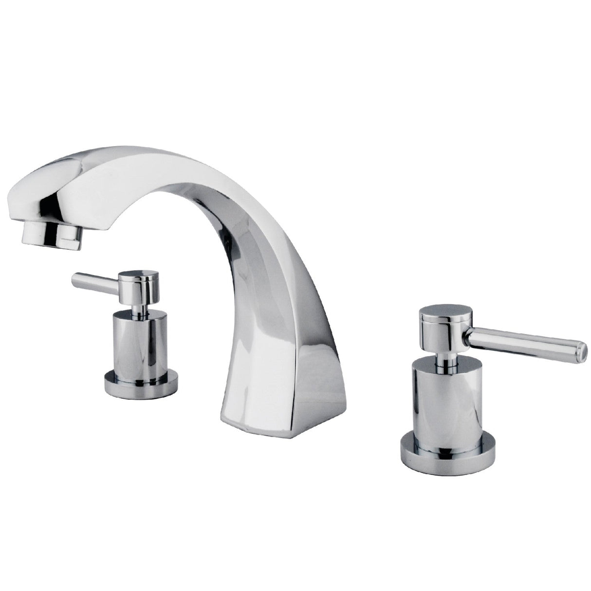 Concord KS4361DL Two-Handle 3-Hole Deck Mount Roman Tub Faucet, Polished Chrome