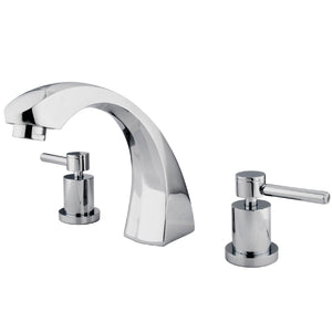 Concord KS4361DL Two-Handle 3-Hole Deck Mount Roman Tub Faucet, Polished Chrome
