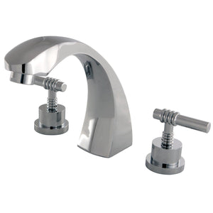 KS4361ML Two-Handle 3-Hole Deck Mount Roman Tub Faucet, Polished Chrome