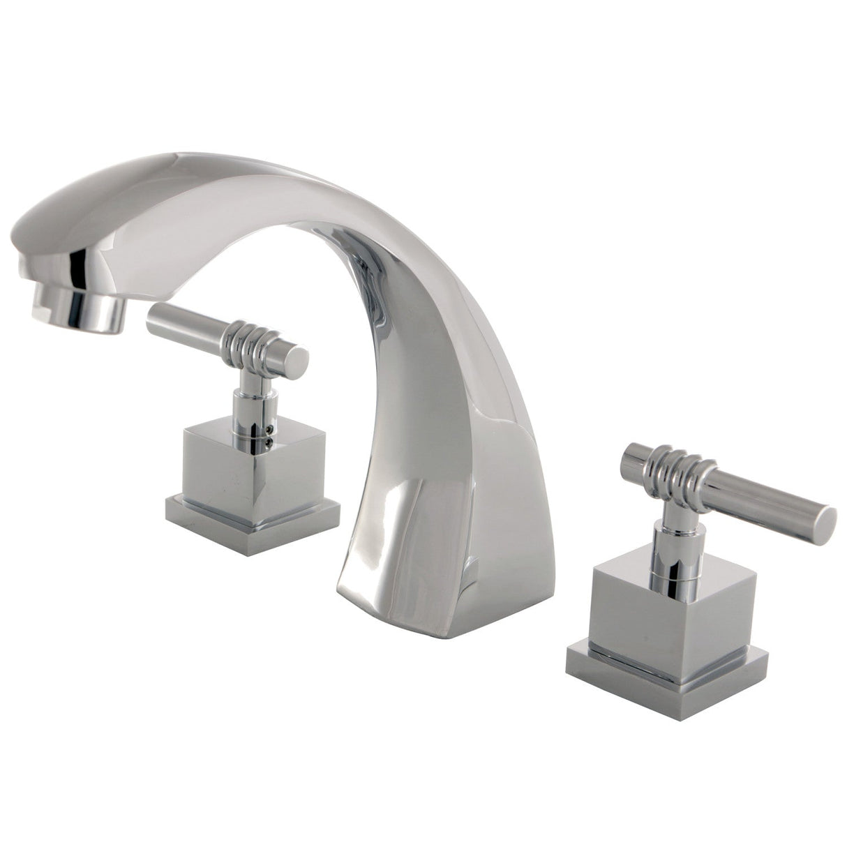 Fortress KS4361QL Two-Handle 3-Hole Deck Mount Roman Tub Faucet, Polished Chrome