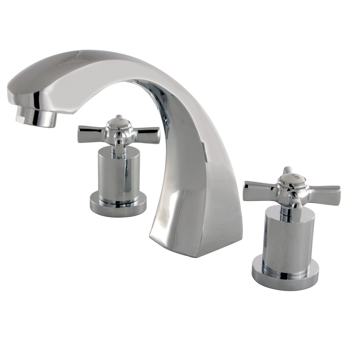 Millennium KS4361ZX Two-Handle 3-Hole Deck Mount Roman Tub Faucet, Polished Chrome