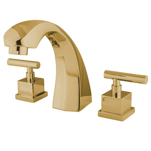 Concord KS4362CQL Two-Handle 3-Hole Deck Mount Roman Tub Faucet, Polished Brass