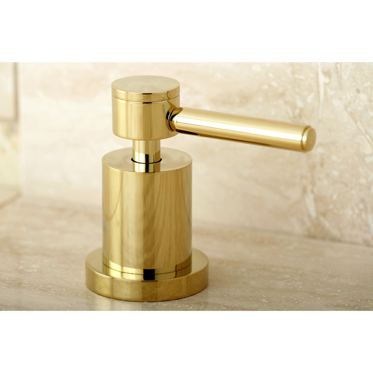 Concord KS4362DL Two-Handle 3-Hole Deck Mount Roman Tub Faucet, Polished Brass