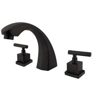 Concord KS4365CQL Two-Handle 3-Hole Deck Mount Roman Tub Faucet, Oil Rubbed Bronze