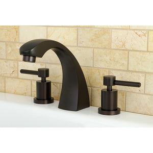Concord KS4365DL Two-Handle 3-Hole Deck Mount Roman Tub Faucet, Oil Rubbed Bronze