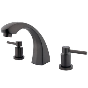 Concord KS4365DL Two-Handle 3-Hole Deck Mount Roman Tub Faucet, Oil Rubbed Bronze