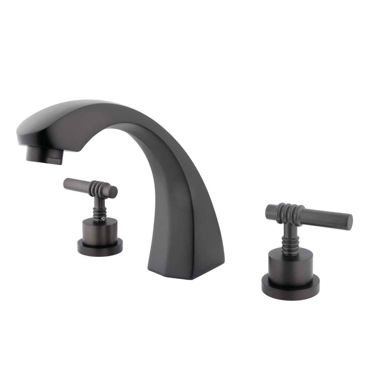 KS4365ML Two-Handle 3-Hole Deck Mount Roman Tub Faucet, Oil Rubbed Bronze