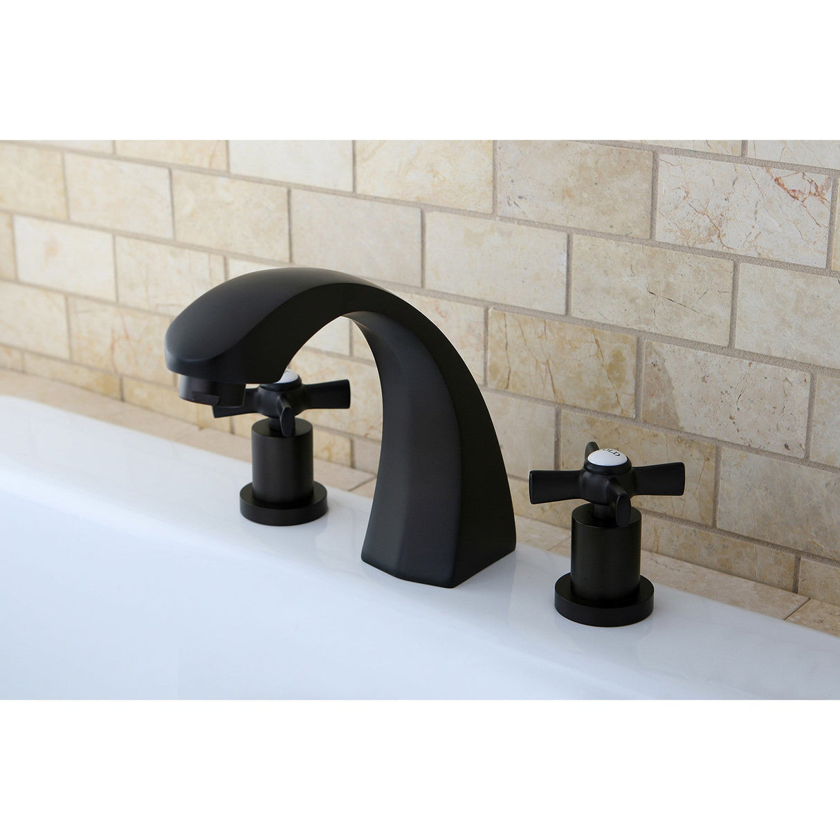 Millennium KS4365ZX Two-Handle 3-Hole Deck Mount Roman Tub Faucet, Oil Rubbed Bronze