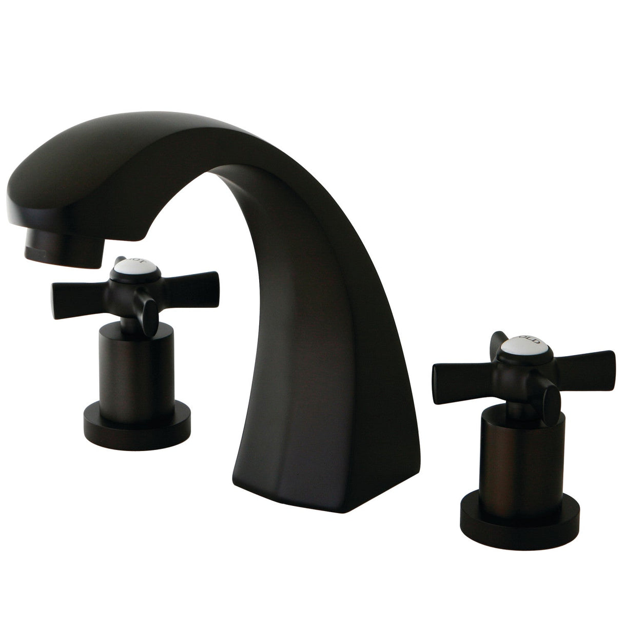 Millennium KS4365ZX Two-Handle 3-Hole Deck Mount Roman Tub Faucet, Oil Rubbed Bronze