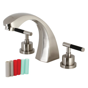 Kaiser KS4368CKL Two-Handle 3-Hole Deck Mount Roman Tub Faucet, Brushed Nickel