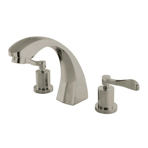 Vintage KS4368DFL Two-Handle 3-Hole Deck Mount Roman Tub Faucet, Brushed Nickel