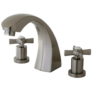 Millennium KS4368ZX Two-Handle 3-Hole Deck Mount Roman Tub Faucet, Brushed Nickel
