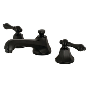 Metropolitan KS4460AL Two-Handle 3-Hole Deck Mount Widespread Bathroom Faucet with Brass Pop-Up, Matte Black