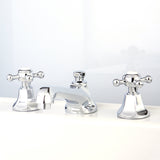 Metropolitan KS4461BX Two-Handle 3-Hole Deck Mount Widespread Bathroom Faucet with Brass Pop-Up, Polished Chrome