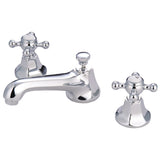 Metropolitan KS4461BX Two-Handle 3-Hole Deck Mount Widespread Bathroom Faucet with Brass Pop-Up, Polished Chrome