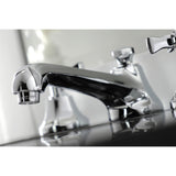 Hamilton KS4461NX Two-Handle 3-Hole Deck Mount Widespread Bathroom Faucet with Brass Pop-Up, Polished Chrome