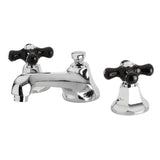 Duchess KS4461PKX Two-Handle 3-Hole Deck Mount Widespread Bathroom Faucet with Brass Pop-Up, Polished Chrome