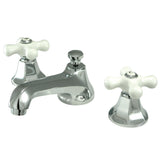 Metropolitan KS4461PX Two-Handle 3-Hole Deck Mount Widespread Bathroom Faucet with Brass Pop-Up, Polished Chrome
