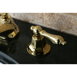 Metropolitan KS4462AL Two-Handle 3-Hole Deck Mount Widespread Bathroom Faucet with Brass Pop-Up, Polished Brass