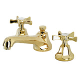 Hamilton KS4462NX Two-Handle 3-Hole Deck Mount Widespread Bathroom Faucet with Brass Pop-Up, Polished Brass