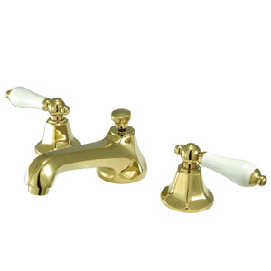 Metropolitan KS4462PL Two-Handle 3-Hole Deck Mount Widespread Bathroom Faucet with Brass Pop-Up, Polished Brass