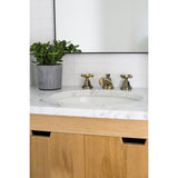 Essex KS4463BEX Two-Handle 3-Hole Deck Mount Widespread Bathroom Faucet with Brass Pop-Up, Antique Brass