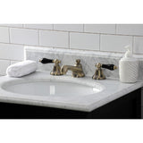 Duchess KS4463PKL Two-Handle 3-Hole Deck Mount Widespread Bathroom Faucet with Brass Pop-Up, Antique Brass