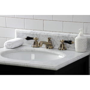 Duchess KS4463PKL Two-Handle 3-Hole Deck Mount Widespread Bathroom Faucet with Brass Pop-Up, Antique Brass