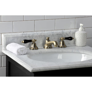 Duchess KS4463PKL Two-Handle 3-Hole Deck Mount Widespread Bathroom Faucet with Brass Pop-Up, Antique Brass