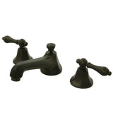 Metropolitan KS4465AL Two-Handle 3-Hole Deck Mount Widespread Bathroom Faucet with Brass Pop-Up, Oil Rubbed Bronze