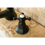 Metropolitan KS4465BX Two-Handle 3-Hole Deck Mount Widespread Bathroom Faucet with Brass Pop-Up, Oil Rubbed Bronze