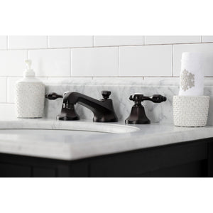 Tudor KS4465TAL Two-Handle 3-Hole Deck Mount Widespread Bathroom Faucet with Brass Pop-Up, Oil Rubbed Bronze