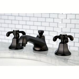 French Country KS4465TX Two-Handle 3-Hole Deck Mount Widespread Bathroom Faucet with Brass Pop-Up, Oil Rubbed Bronze